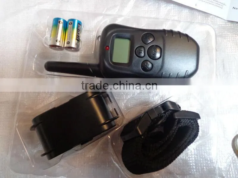 1 for 2 Adjustable Electric Remote Pet Training Collar With LCD Display