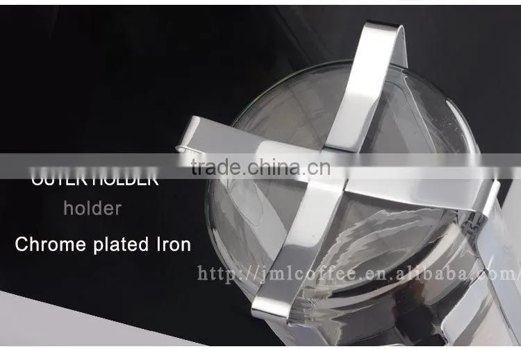 stainless steel coffee press, chrome plated coffee plunger, coffee pot 800ml