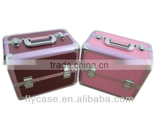 professional pilot aluminum trolley beauty case with new design