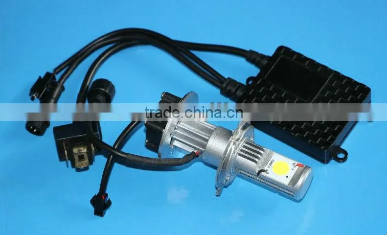 Higher power 12V/24V 50W car LED headlight, 2200 lumen
