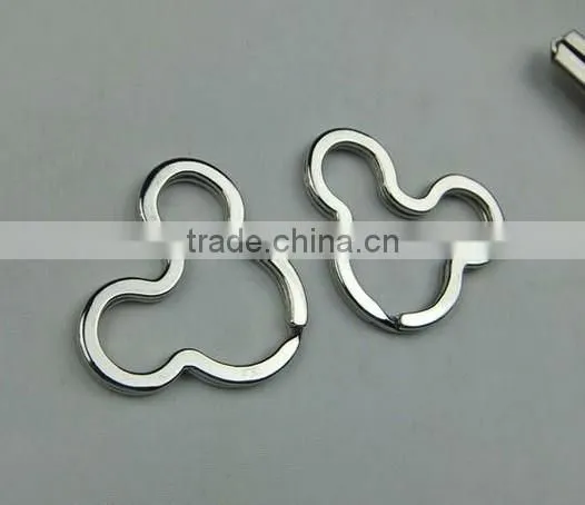 NEW!DIY accessories mickey mouse shape split keyrings bulk