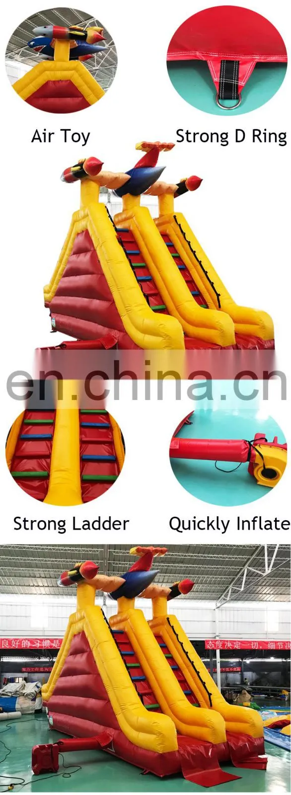 Popular Commercial Inflatable Water Playground Pool Slides Waterslide