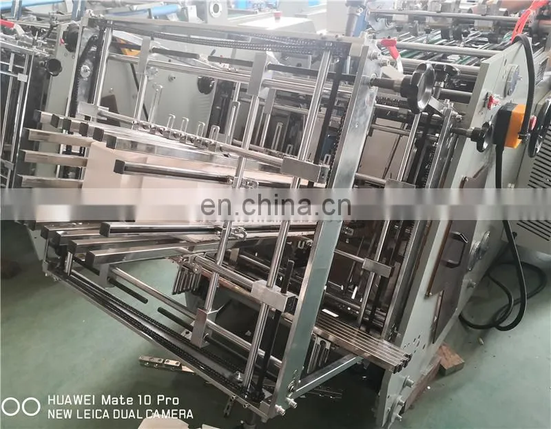 HBM1000 Automatic 3D 3-dimensional 4 corner french fried chips hamburger Burger Paper box making machine