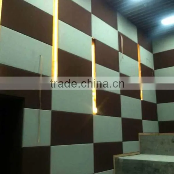 Noise control fabric/leather acoustic wall panel Colorful decoration panel for night clup