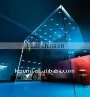 6+6mm LED glass Power glass/Colorful Stair LED glass lighting