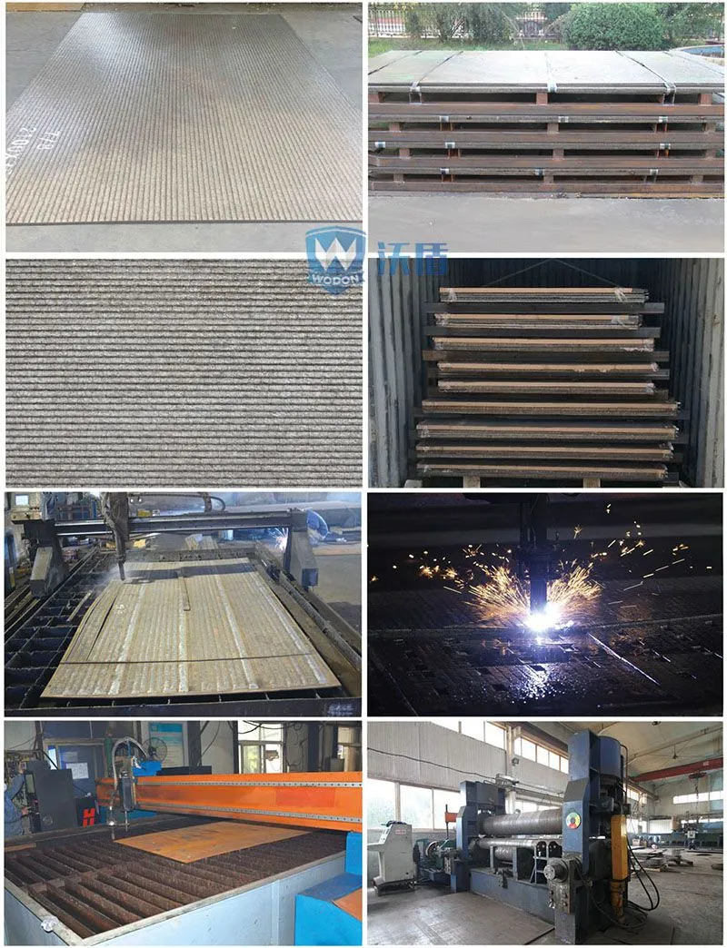 chromium carbide bimetal steel plate mud bucket excavator wear liners