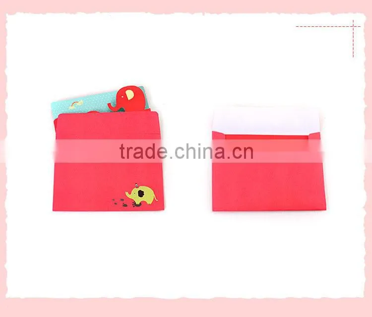 creative cute elephant small greeting card