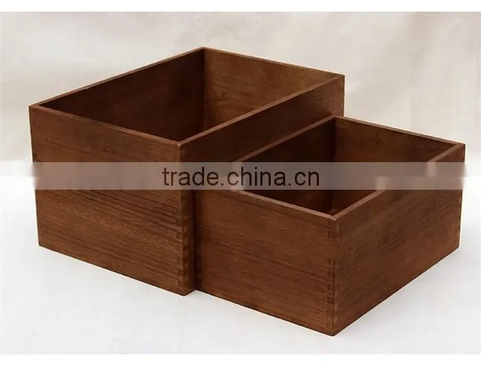 Searun Antique unfinished wood box