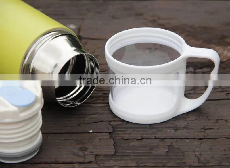 COLORFUL DOUBLE WALL VACUUM FLASK WITH WHITE BOX PACKAGING