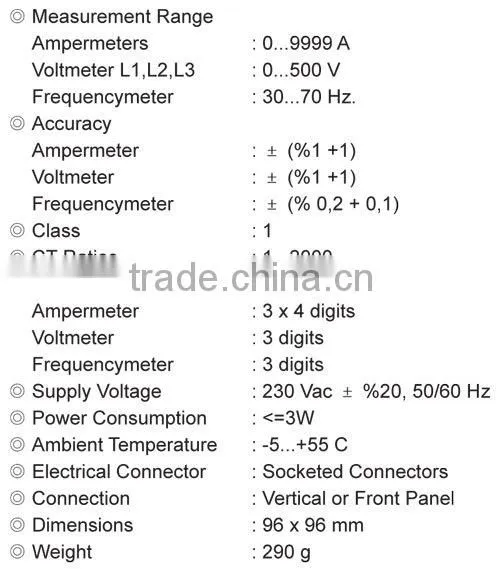 KMM 01U amper voltage frequency true RMS digital multimeter