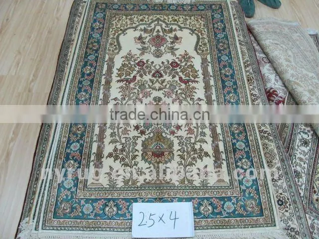 Area Silk Hand-Knotted Wool and Silk Persian Carpets&Rugs 6X9