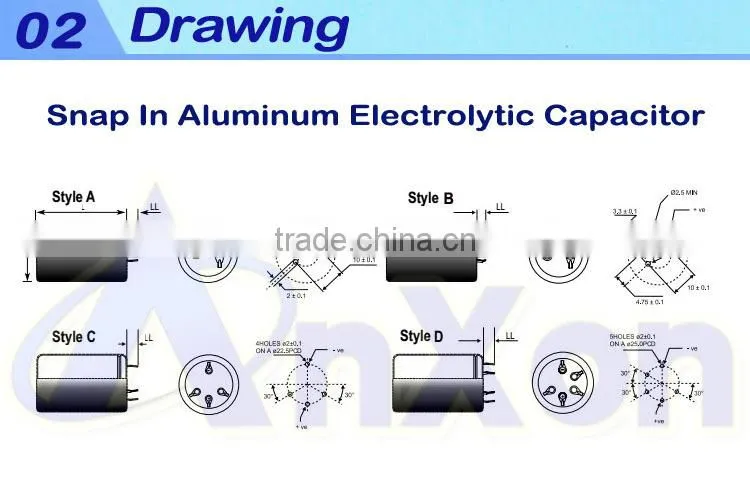 Aluminum Electrolytic Capacitor High ripple current Snap in Capacitor 400V