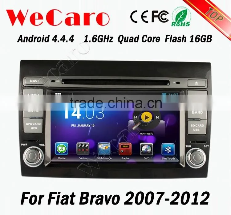Wecaro WC-FB7000 Android 4.4.4 gps stereo indash car radios for fiat bravo 2007 - 2012 mirror link