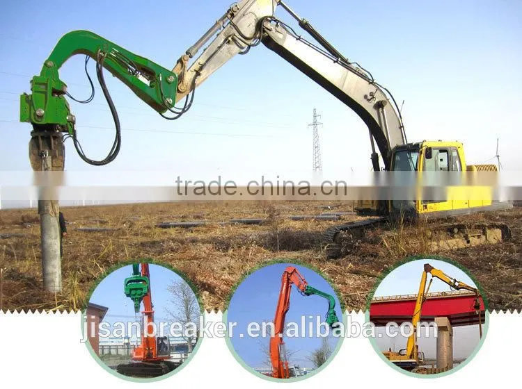 China manufacturer vibratory hammer pile driver for construction foundation