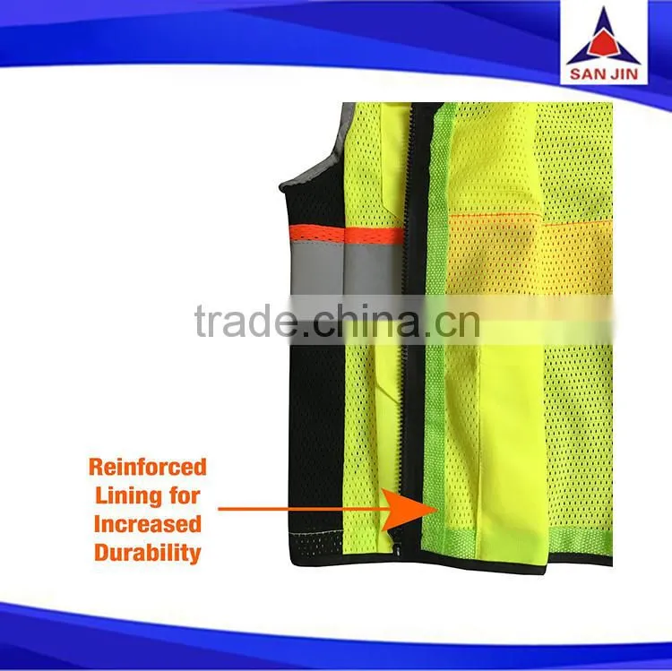 cheap polyester protective flashing safety vest