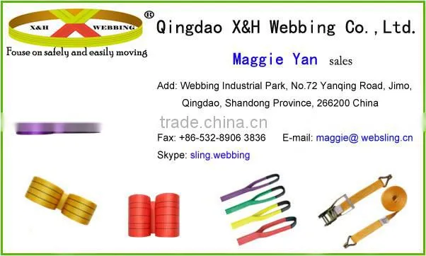 120mm 18000kg polyester flat sling webbing