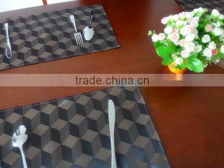 High quality PVC 3D Placemat hotel restaurant