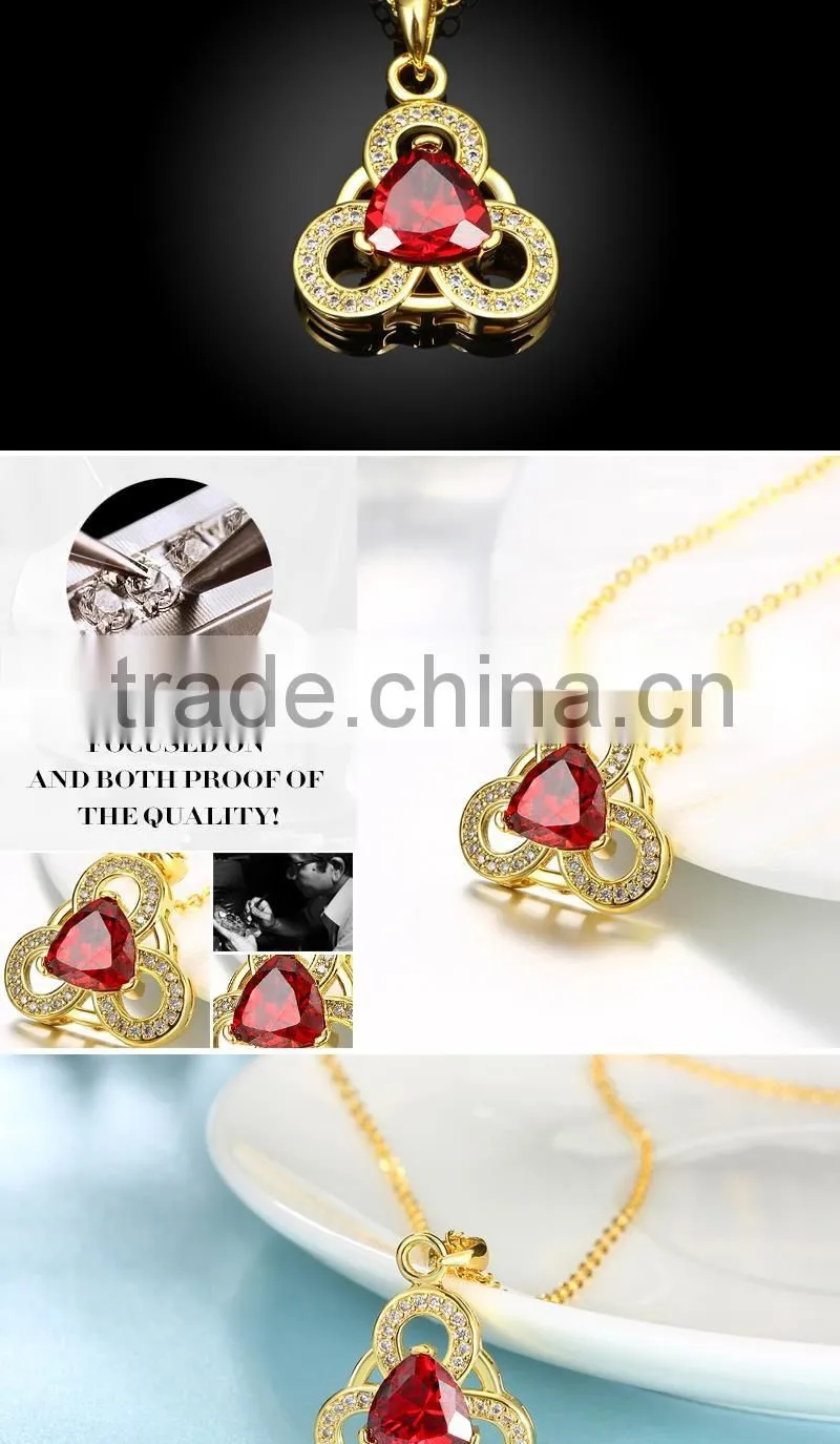 high quality zirconia necklace chains fashion pendant necklace