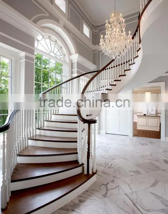 natural oak curve stair treads