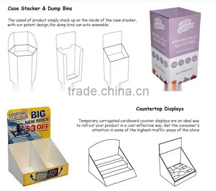 Stable enough good quality cardboard display stand for ceramic artwork