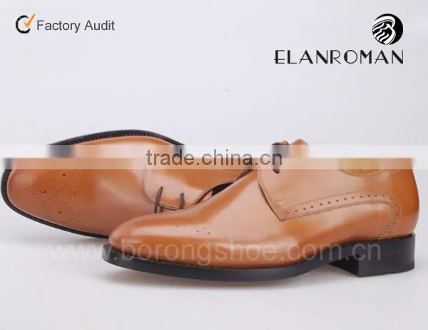 High quality 100% handmade leather oxford shoes men fashion dress shoes
