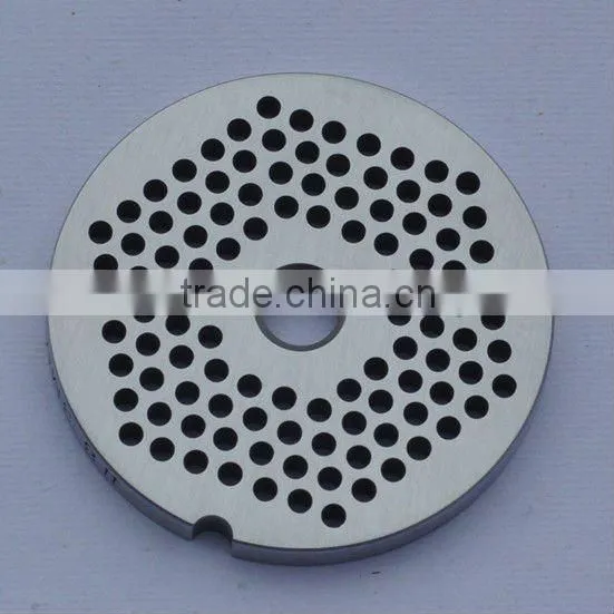 No.8 stainless steel meat grinder plate 3mm hole without hub