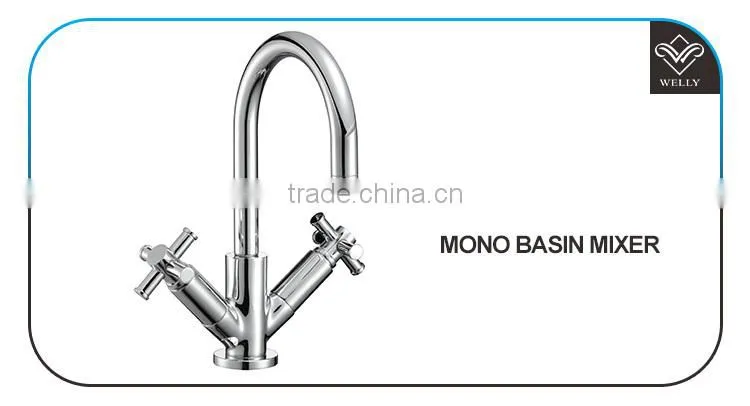 Welly Design Double Handles Mono Basin Mixer Tap