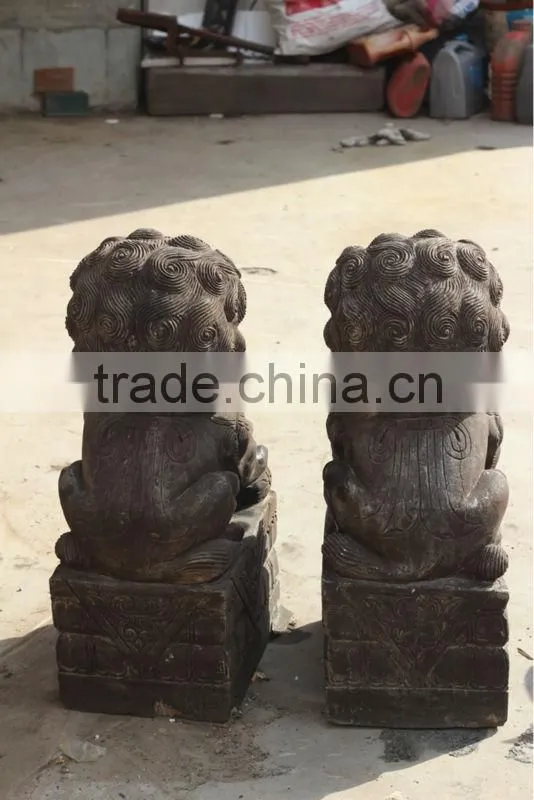 Chinese antique garden stone lion