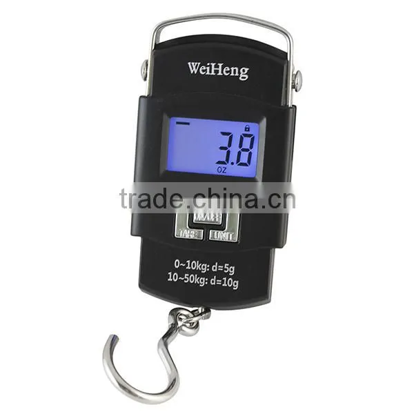 50KG/5g Backlight LCD Steel Handle Hook Portable Electronic Scale