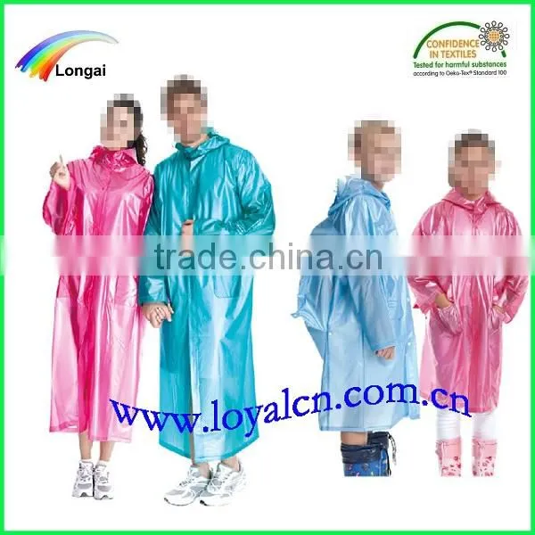 transparent fashion waterproof PVC recycled poncho