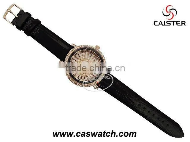 Luxury Czech diamond mens watches with japan movement and 3atm