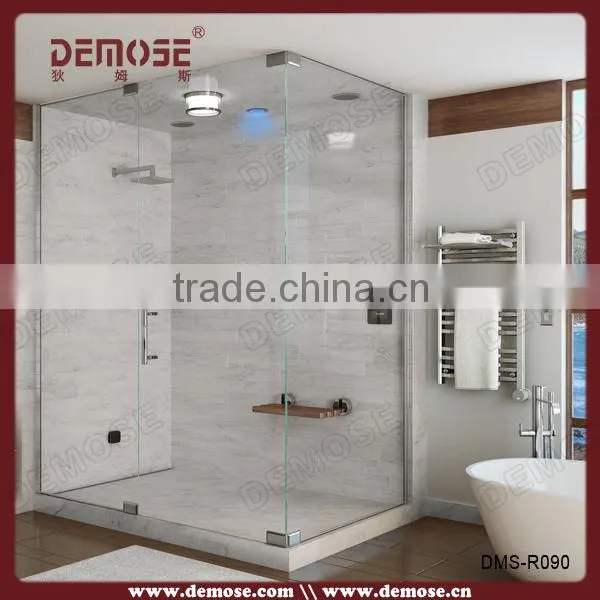 2013 new design frameless simple shower door plastic shower enclosure