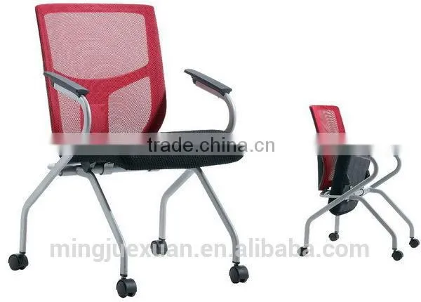 Durable useful orange color visitor chairs