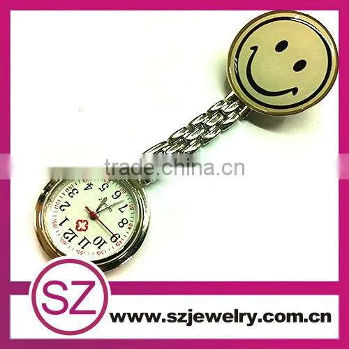 angle smile purple heart shape nurse fob watch for sale