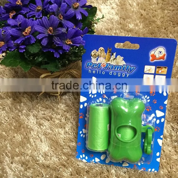 scented plastic dog poop bag and dispenser
