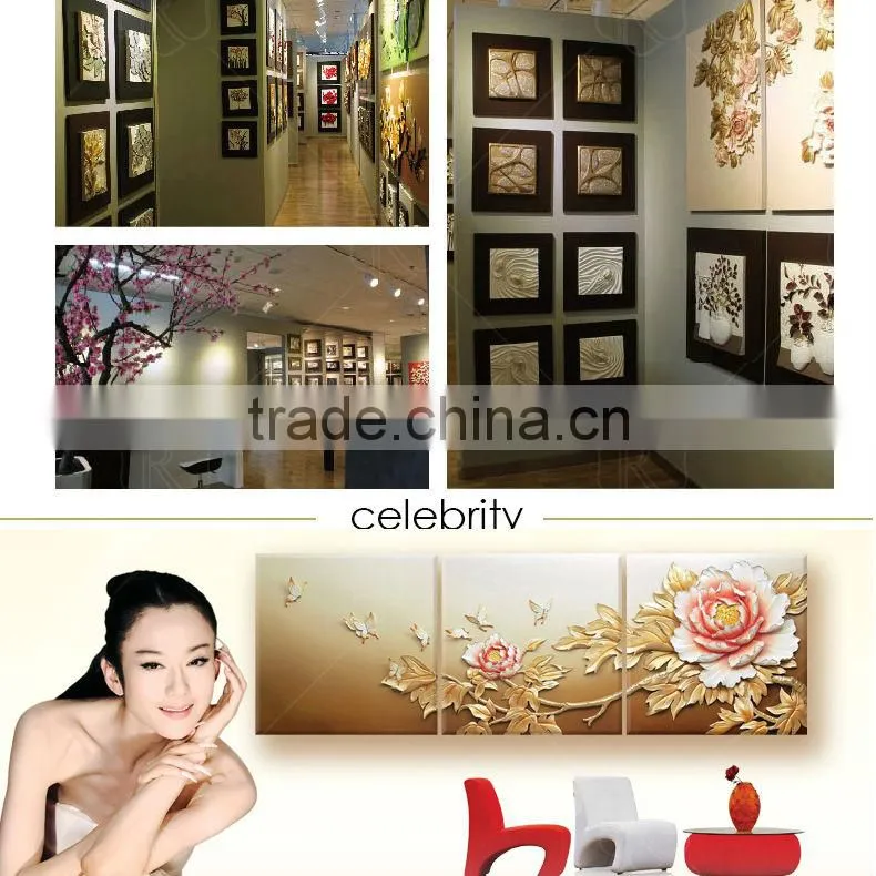 Relief Painting,nude photo woman to animals