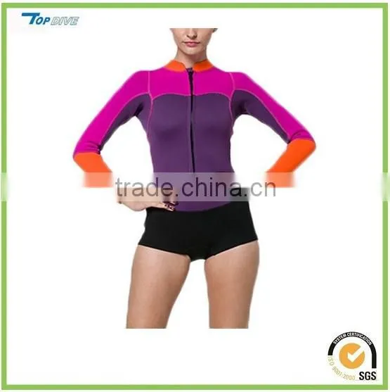 neoprene Swimsuit for Women Long Sleeve Swimming T-Shirt