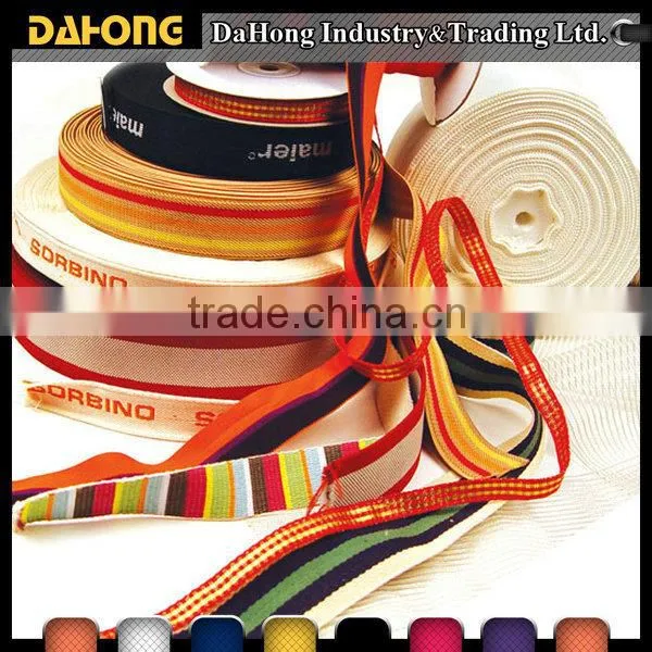 custom logo wholesale High strength multi-colored webbing tape