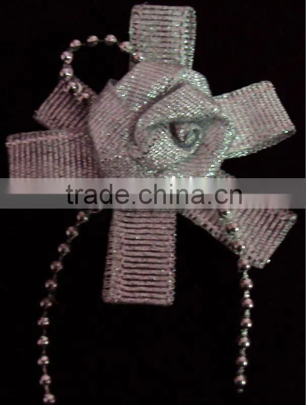 Tissue ribbon flower