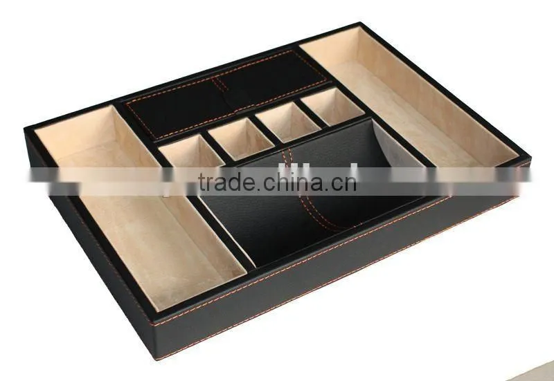 PU Leather Valet coin tray