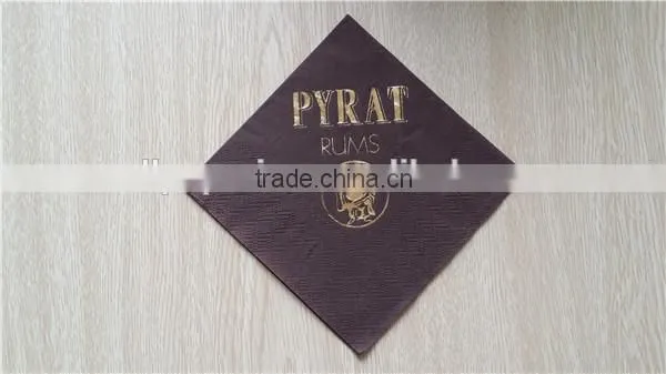 100% virgin wood pulp Dyeing napkins logo printed