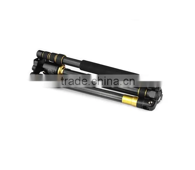 Q999C Professional Portable Carbon fiber Tripod&Ball Head Compact for DSLR Camera