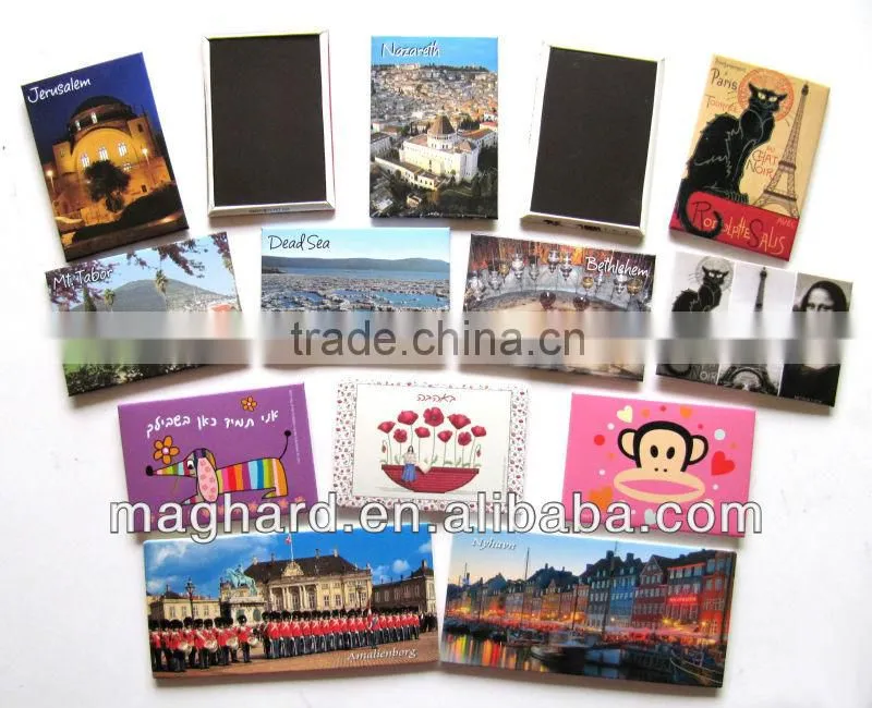 Iron fridge magnet for souvenir for famous landscapes