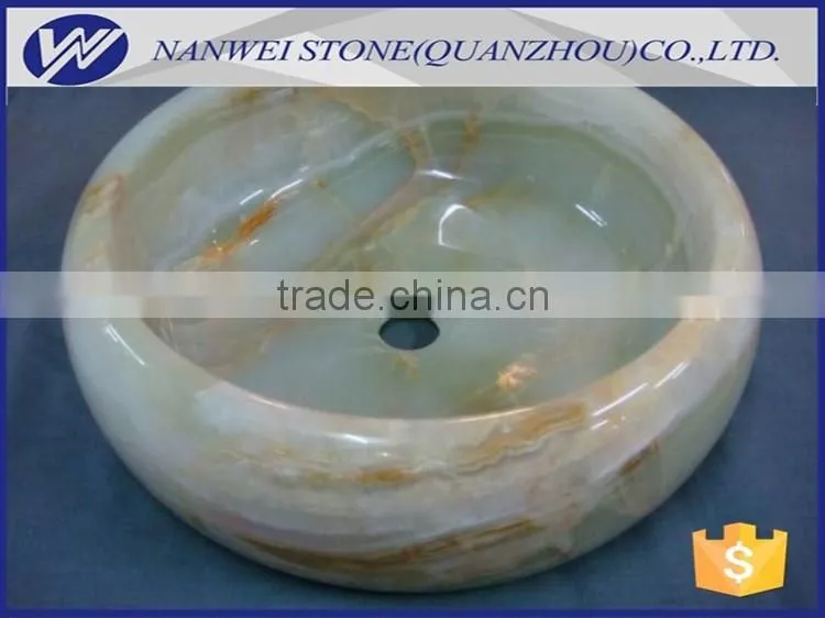 Onyx stone sink
