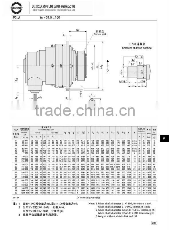 P series planetary gear motor