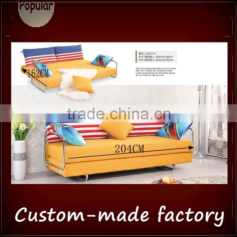 Folding sofa bed small apartment office 1.8 m minimalist modern removable and washable fabric sofa bed double