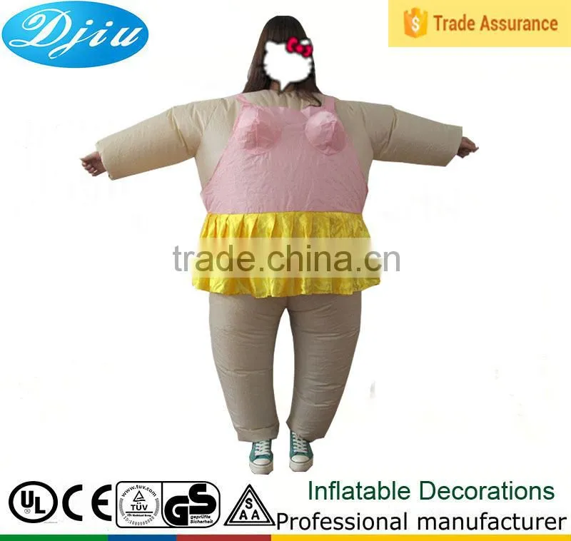DJ-CO-101 inflatable Ballet clothing cow dinosaur baymax mascot ball fat costume