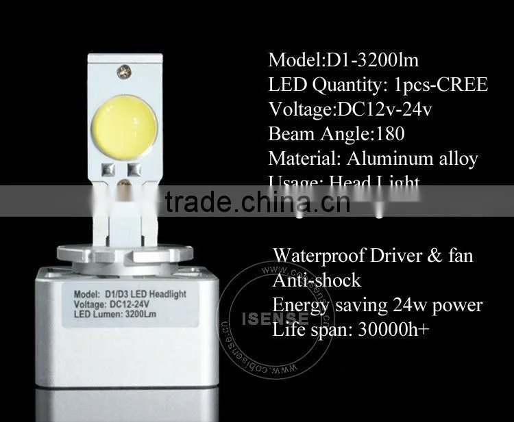 MT-G2 High Power 3200 Lumens LED Headlight H4 H7 D1 D2S Headlight