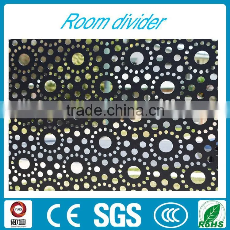decorative metal laser cut folding room screens