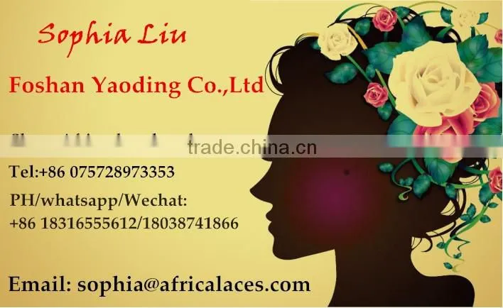 New style applique embroidery lace fabric flower girl dresses african lady clothes